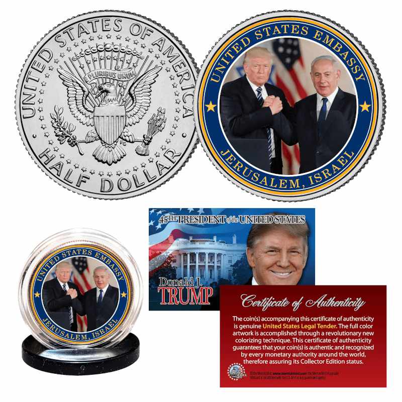 Free Trump Israel Tribute Coin